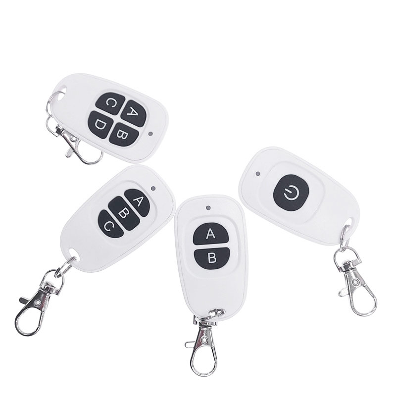 Access Control Board 4 Door - DC6V White Wireless Remote Control Switch