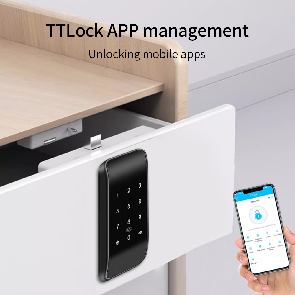 Fingerprint Access Control Door - TTLOCK APP Smart Cabinet Lock 13.56Mhz