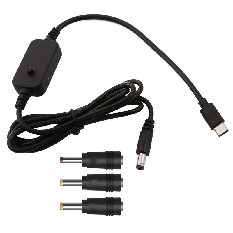 Access Control Power Supply 12V 5A - Type C USB C to 2.5x0.7mm,3.5x1.35mm,4.0x1.7mm,5.5x2.1mm