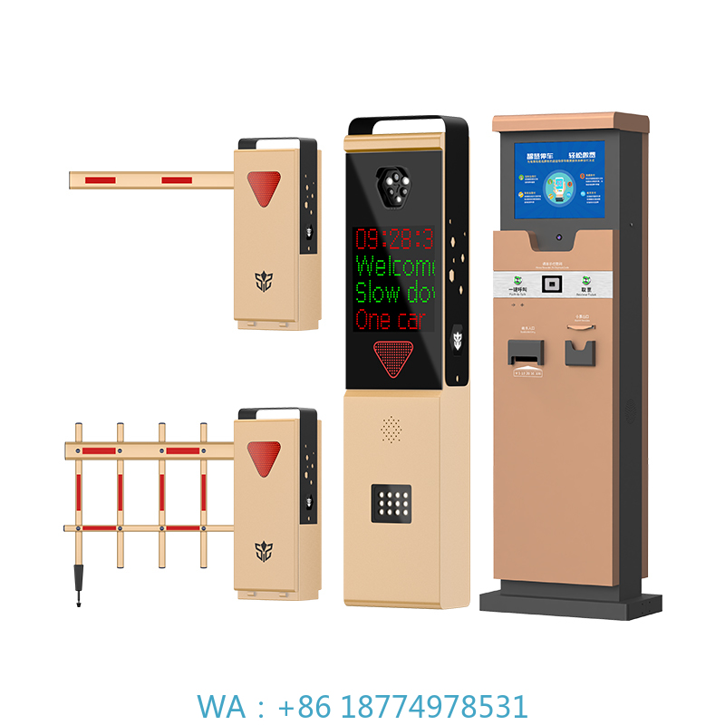 Gate Barrier Parking System - System with Ticket Dispenser & Barrier
