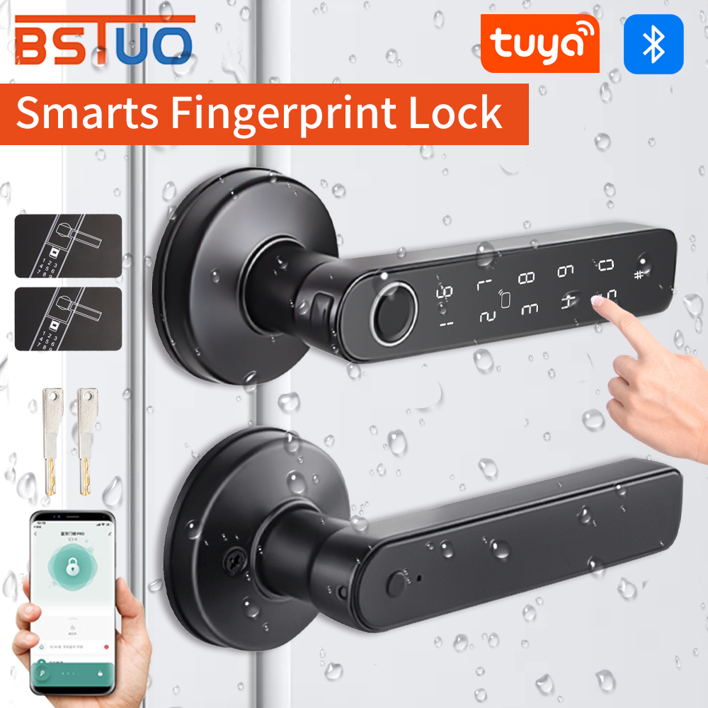 Fingerprint Access Control Door - Tuya Bluetooth Smart Door Lock, Fingerprint