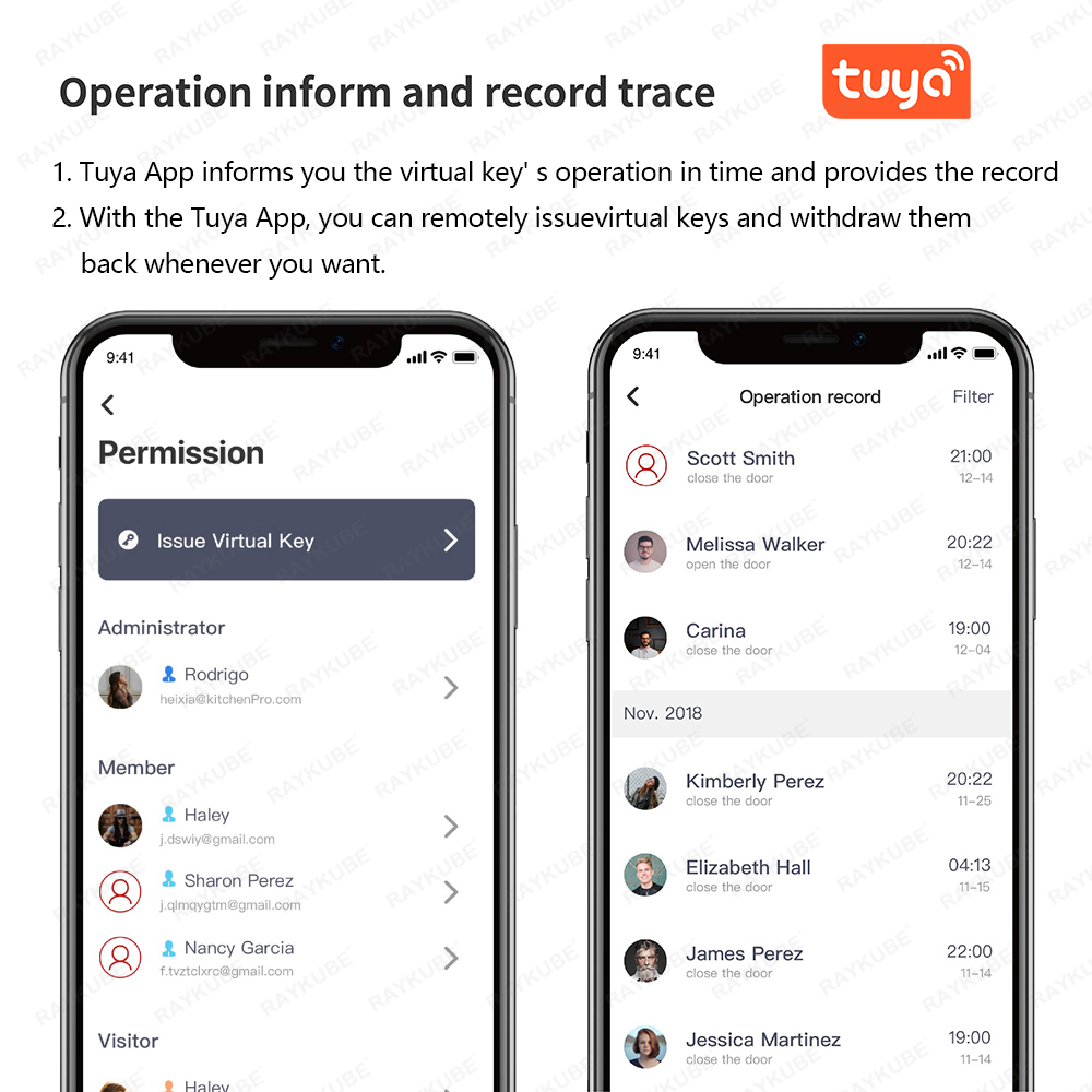RAYKUBE A1 Pro Tuya BEL Smart  - огляд і ціна Fingerprint Access Control Door
