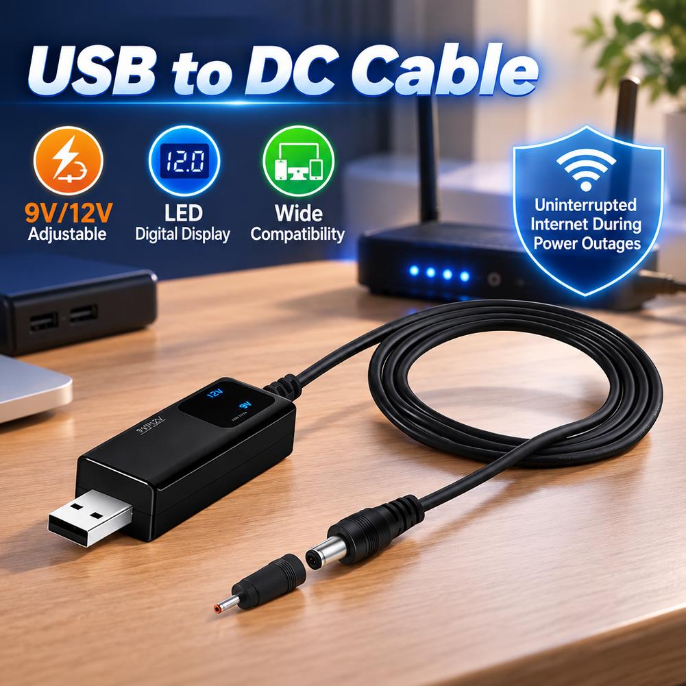 USB Boost Cable 5V To 9V 12V P - огляд і ціна Access Control Power Supply 12V 5A