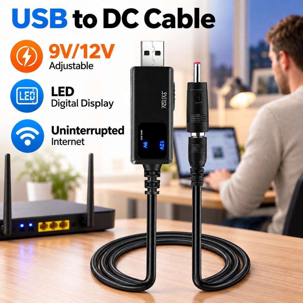USB Boost Cable 5V To 9V 12V P - огляд і ціна Access Control Power Supply 12V 5A