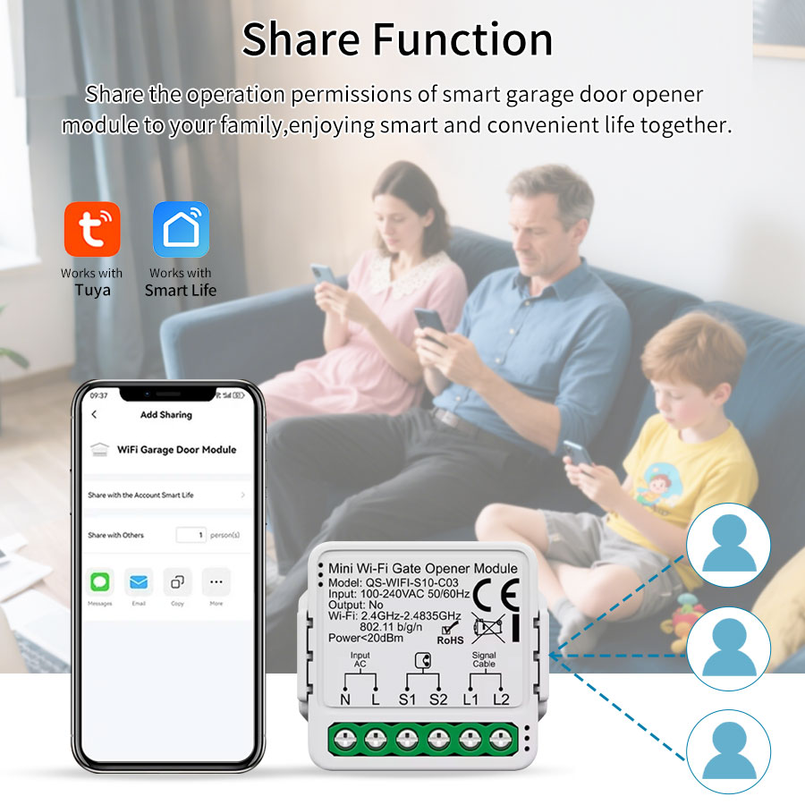 Tuya ZigBee WiFi Garage Door O - огляд і ціна Turnstile Gate Access Control