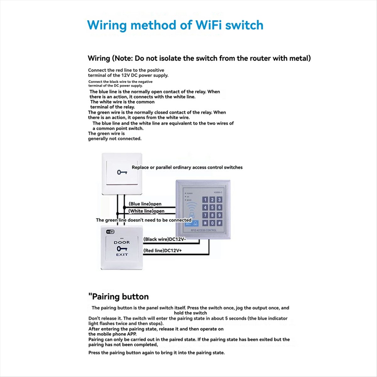DT82 New Tuya Smart Life WiFi  - огляд і ціна Exit Button Push To Release