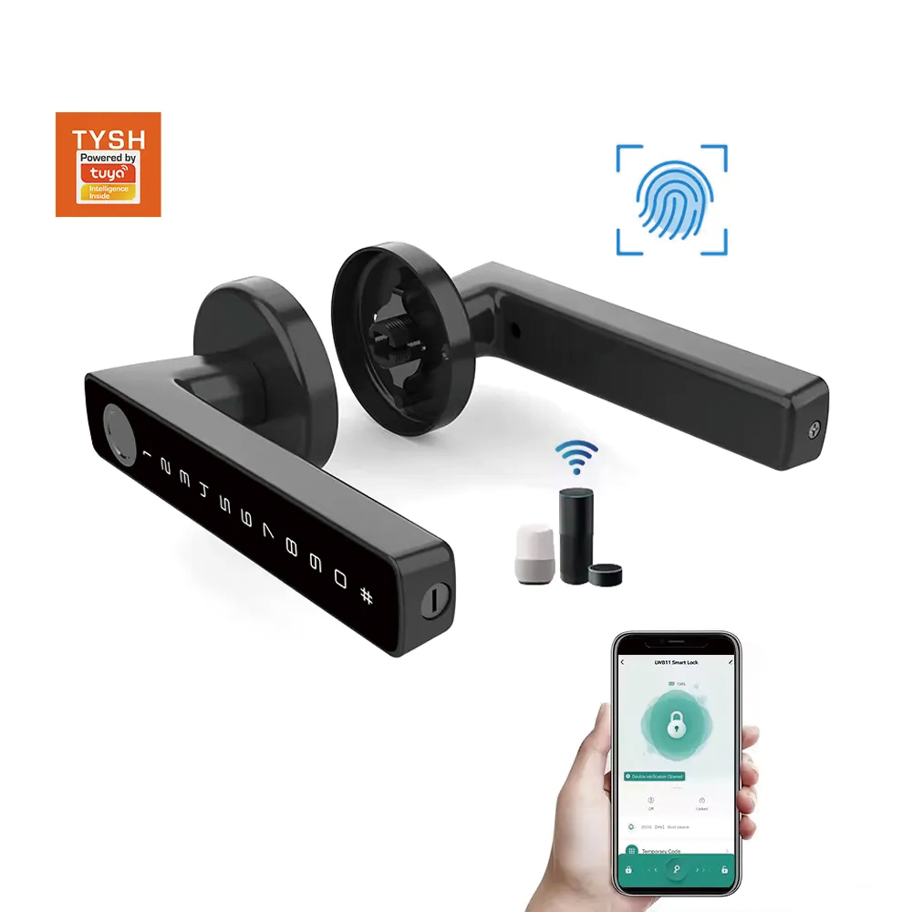TYSH Tuya Smart Automatic Secu - огляд і ціна Fingerprint Access Control Door