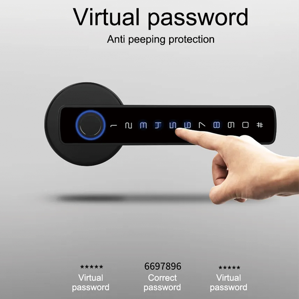 TYSH Tuya Smart Automatic Secu - огляд і ціна Fingerprint Access Control Door