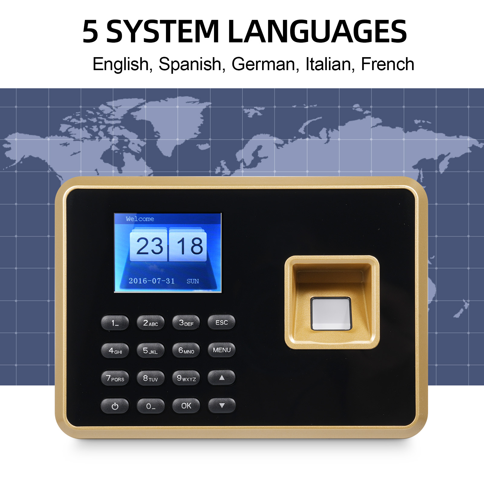 Biometric Time Clock Attendanc - огляд і ціна Biometric Time Attendance Machine