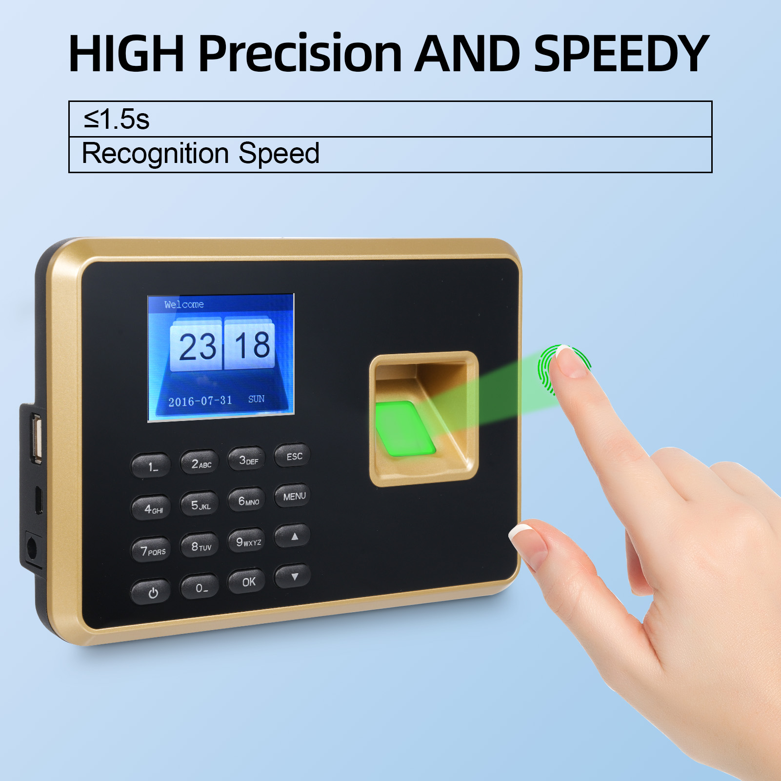 Biometric Time Clock Attendanc - огляд і ціна Biometric Time Attendance Machine