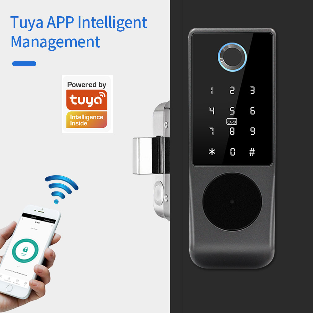 TUYA WIFI Smart Door Lock Fing - огляд і ціна Fingerprint Access Control Door