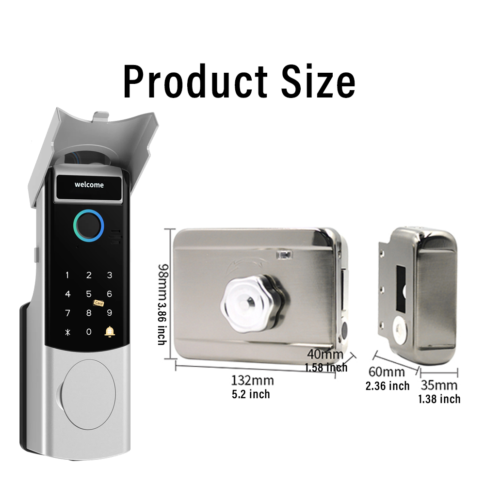 Smart WiFi Door Lock Waterproo - огляд і ціна Door Access Control Keypad Rfid