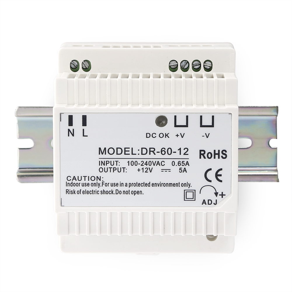 Security Power Supply Din Rail - огляд і ціна Access Control Power Supply 12V 5A