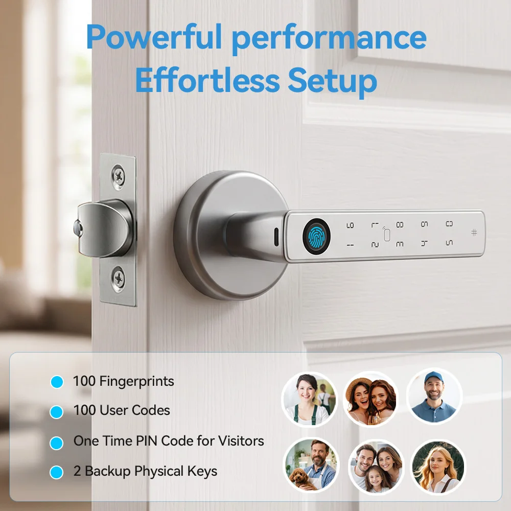YFK Tuya Smart Door Lock Handl - огляд і ціна Door Access Control Keypad Rfid