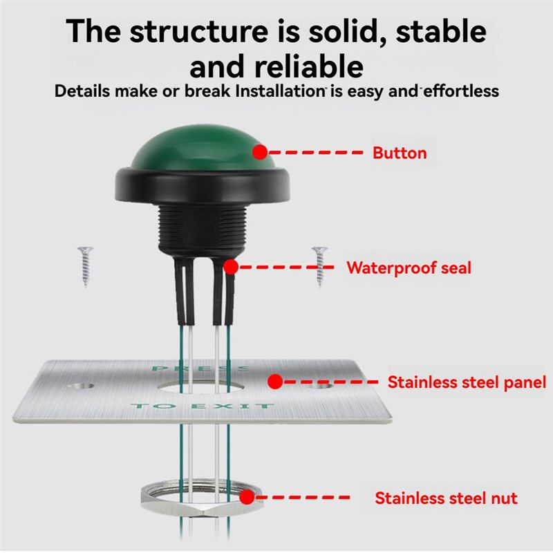 A25P Door Exit Push Button Rel - огляд і ціна Exit Button Push To Release