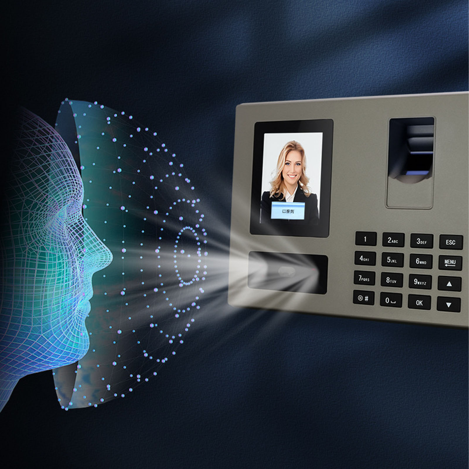 Time Clock Punch Biometric Tim - огляд і ціна Biometric Time Attendance Machine
