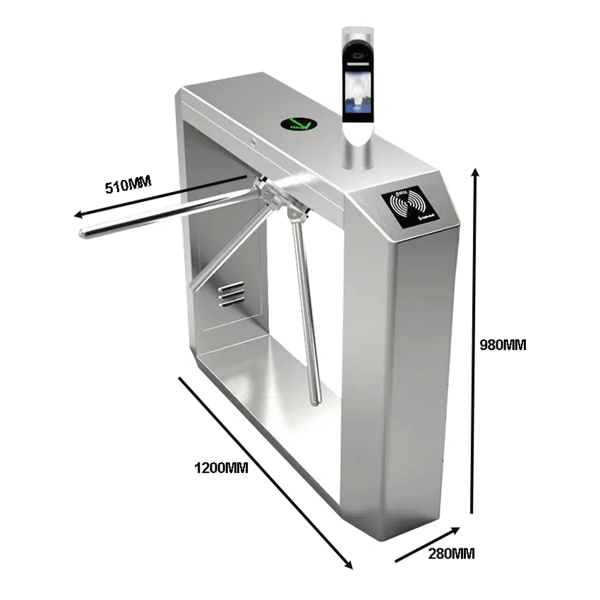 High Flow Rate Waist High Rota - огляд і ціна Turnstile Gate Access Control