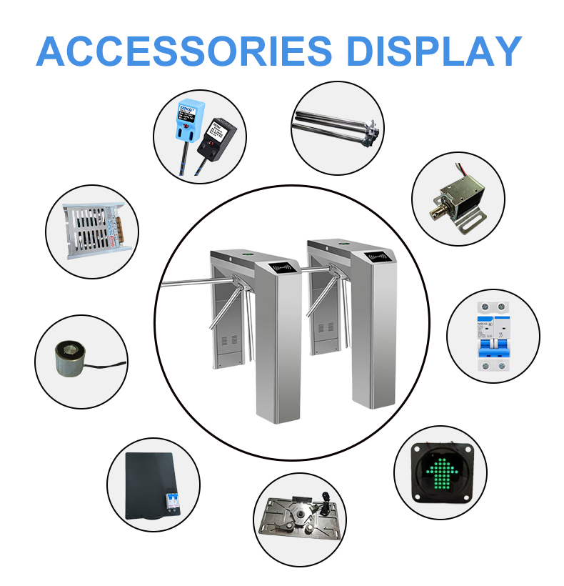 High Flow Rate Waist High Rota - огляд і ціна Turnstile Gate Access Control
