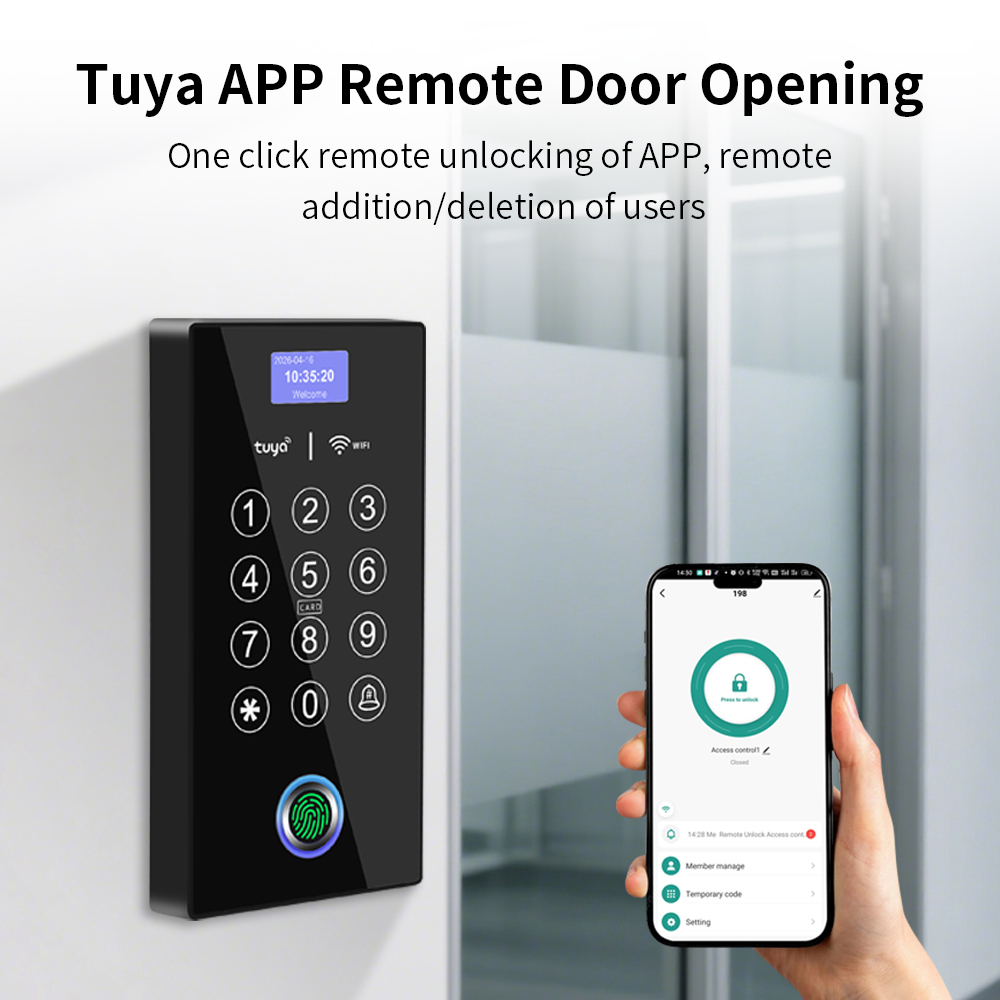 Wifi Fingerprint Access Contro - огляд і ціна Door Access Control Keypad Rfid