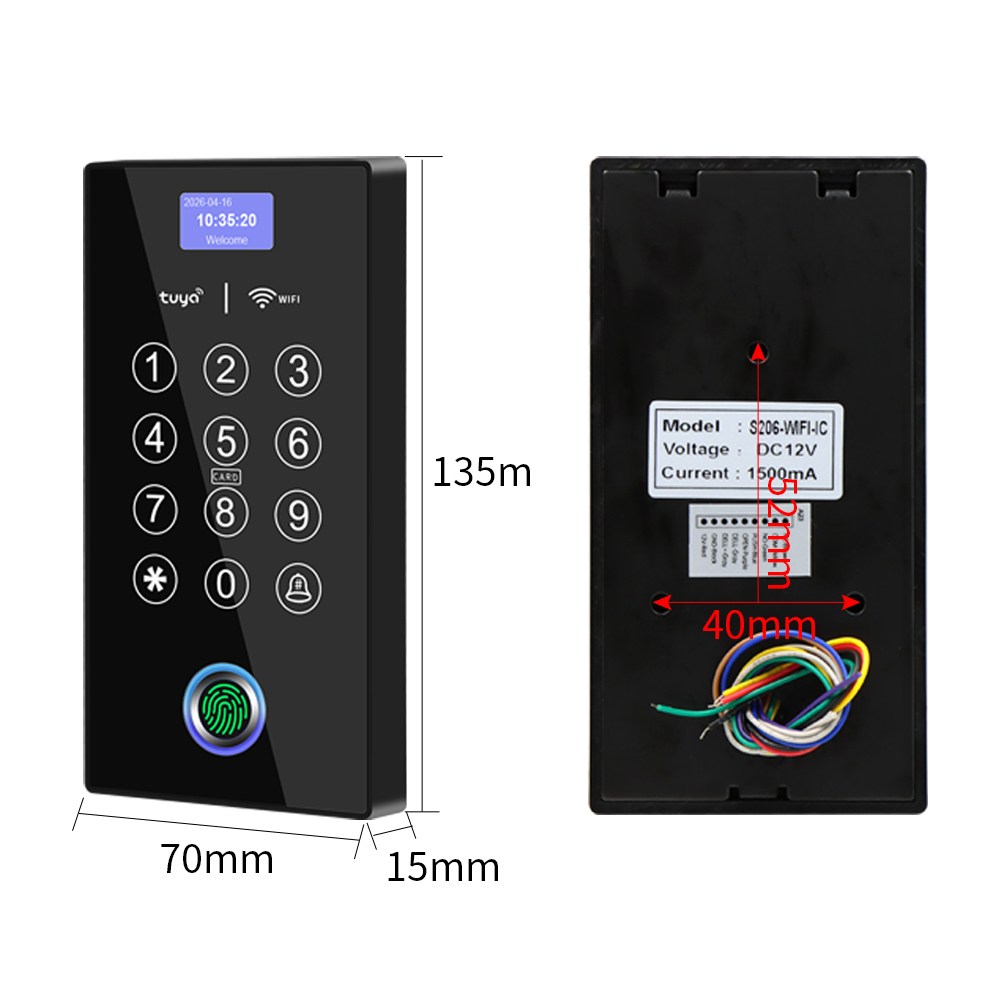 Wifi Fingerprint Access Contro - огляд і ціна Door Access Control Keypad Rfid