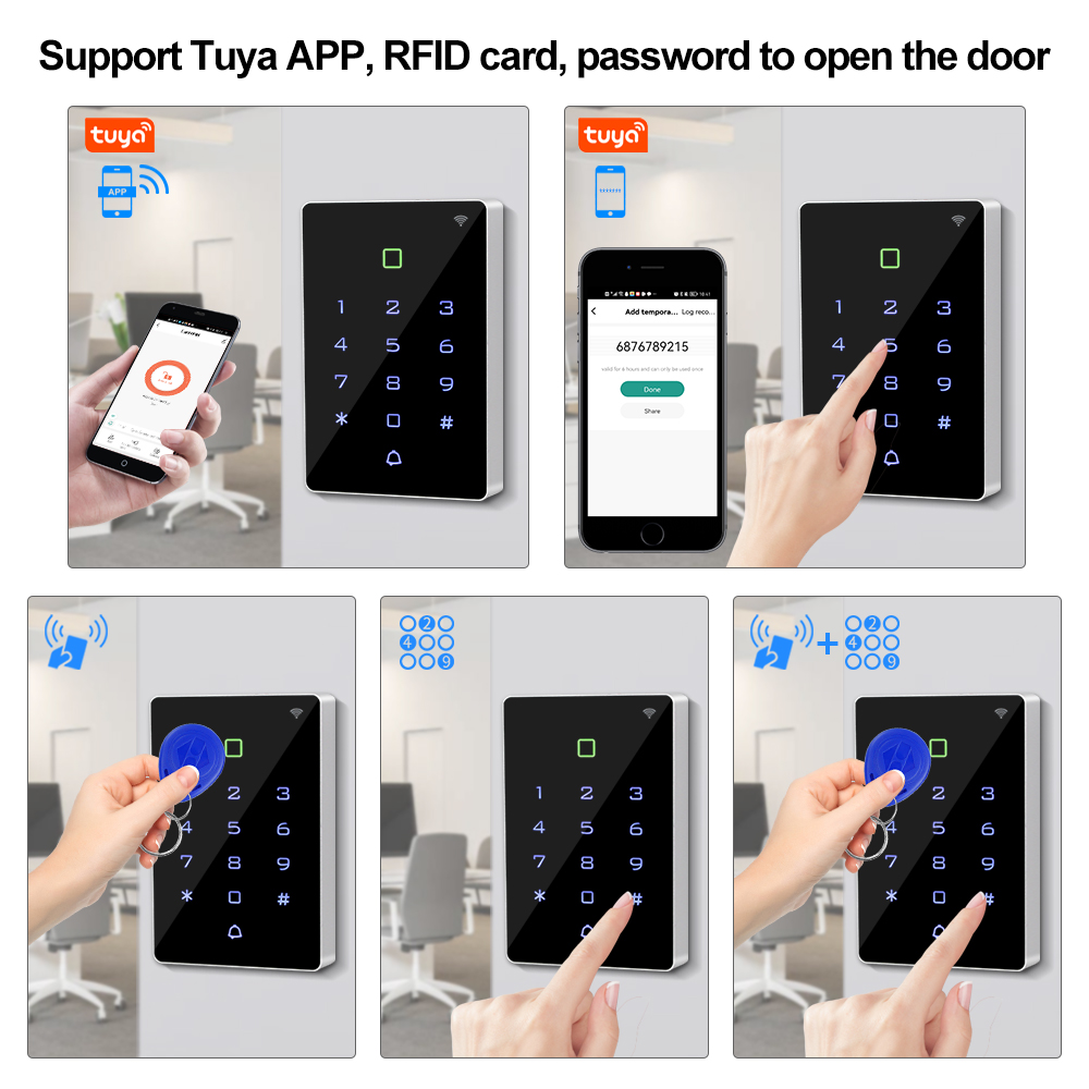 WiFi Tuya APP Door Access Cont - огляд і ціна Access Control System Rfid Kit