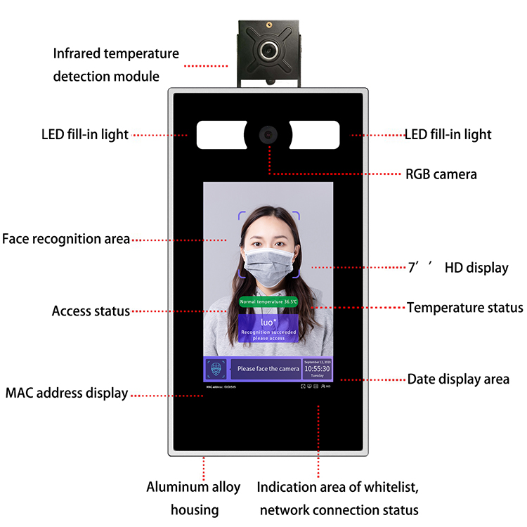7-Inch Biometric Access Contro - огляд і ціна Face Recognition Access Control Terminal