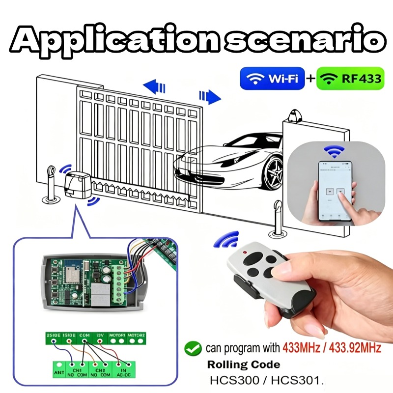 WIFI Garage Door Opener Gate R - огляд і ціна Turnstile Gate Access Control