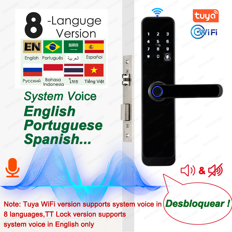 RAYKUBE K8 Smart Door Lock TTl - огляд і ціна Fingerprint Access Control Door