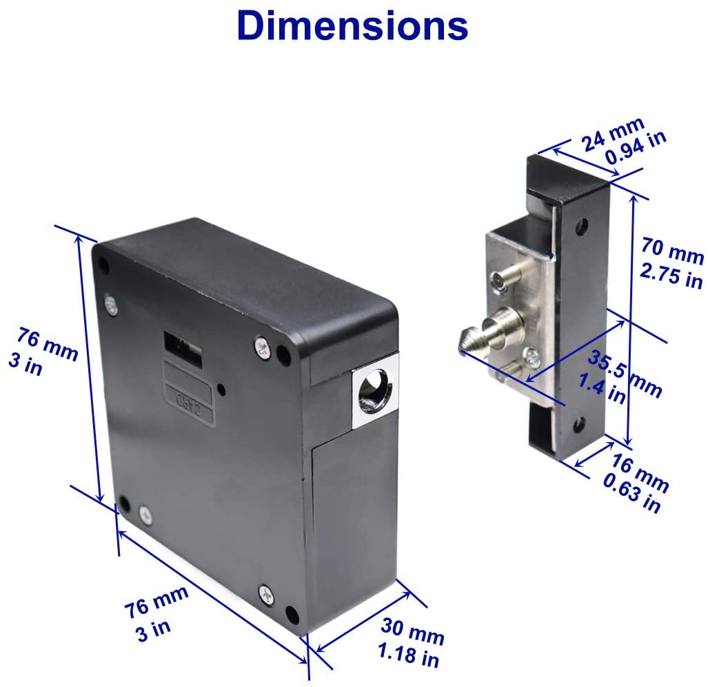 Smart Drawer Lock Invisible El - огляд і ціна Door Access Control Keypad Rfid