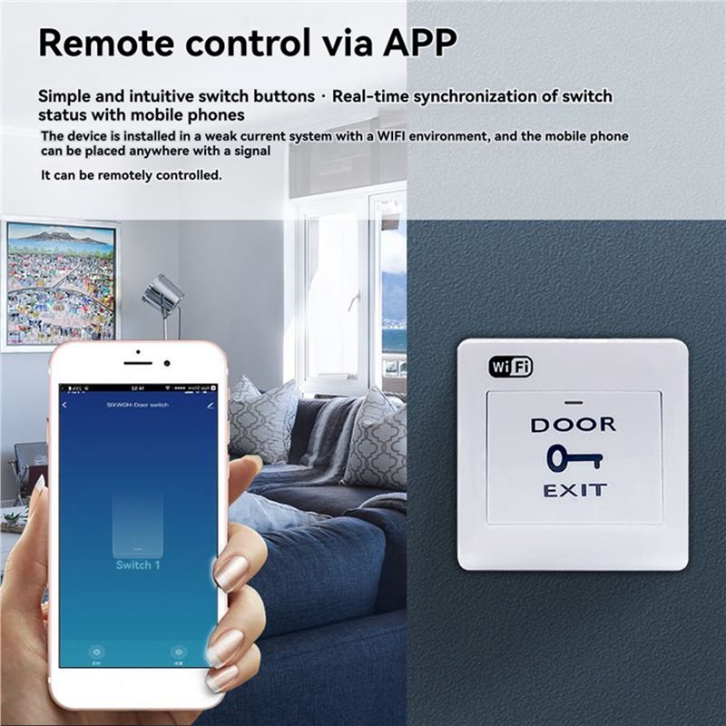 B44C 2X Tuya Smart Life Wifi D - огляд і ціна Exit Button Push To Release