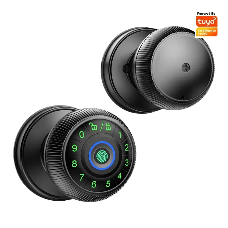 Tuya Password Ball Wooden Door - огляд і ціна Fingerprint Access Control Door