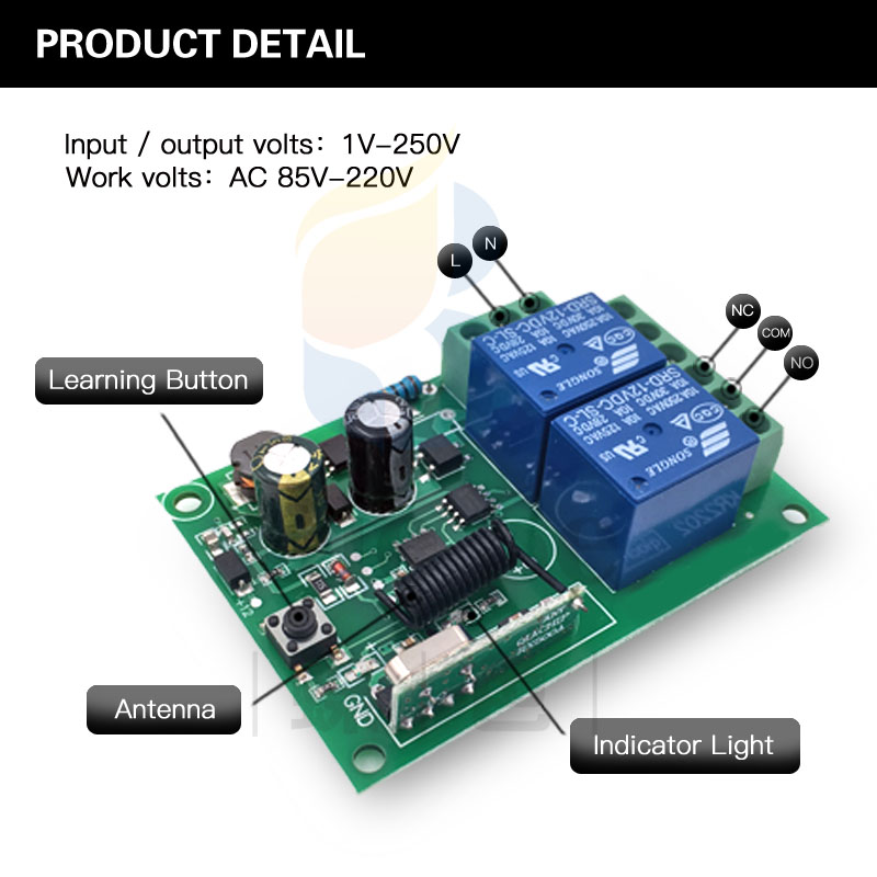 433MHz Universal Wireless Remo - огляд і ціна Turnstile Gate Access Control